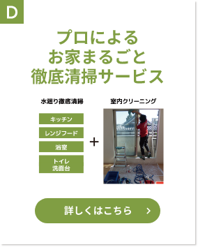 D　プロによるお家まるごと徹底清掃サービス