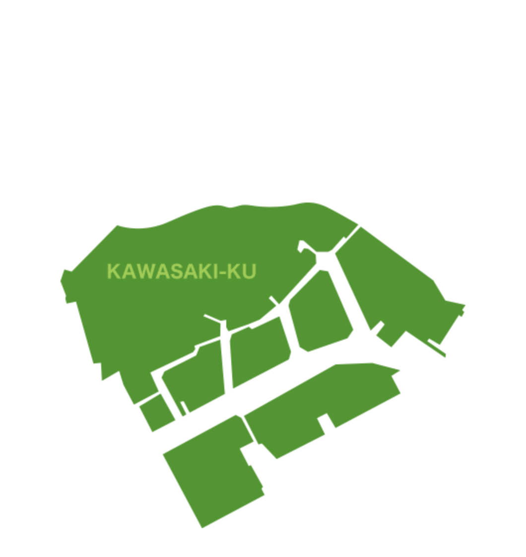 区の面積は川崎市7区内最大