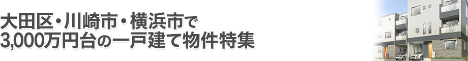 大田区・川崎市・横浜市で3000万円台の一戸建て特集