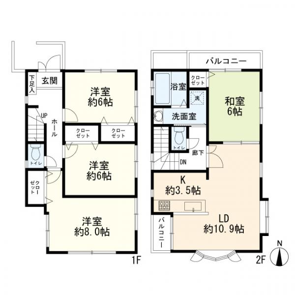 横浜市港北区新吉田東4丁目 3980万円4LDK