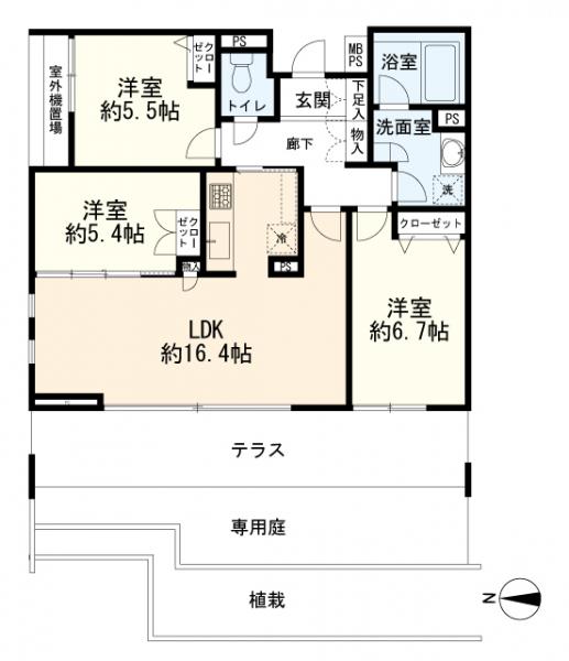 川崎市中原区新城2丁目 4990万円3LDK