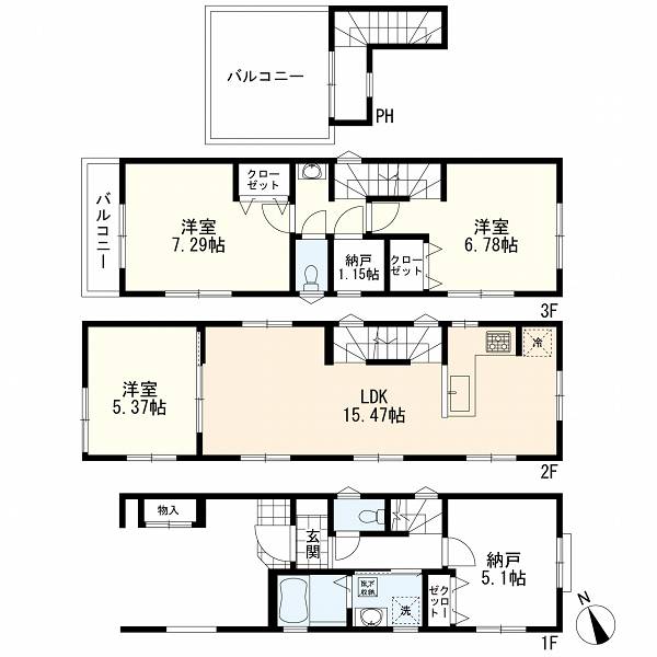 川崎市幸区塚越2