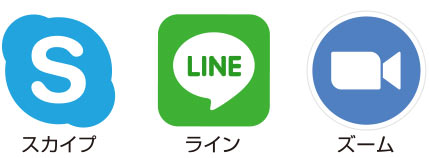 スカイプ、LINE、ベルフェイス