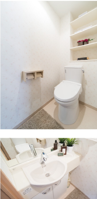 トイレ手洗いカウンター